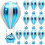 Ballons en aluminium Eease4D Montgolfière (10 pièces) 1