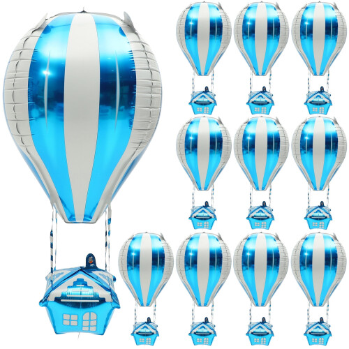 Ballons en aluminium Eease4D Montgolfière (10 pièces)