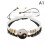 RSAMD2Pcs Σετ Κολιέ με Βραχιόλια για Ζευγάρια Tai Yin Yang, Μενταγιόν, Ρυθμιζόμενη 1