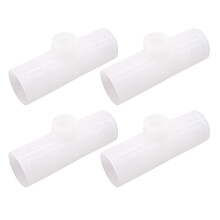 20 tubos en T para bebederos de aves, tubos con derivación en T, suministros para bebederos de granja para pollos, palomas y codornices (6,5 cm)