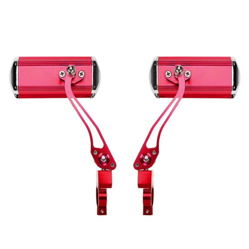 2-pack backspegel för cykelstyre (röd)