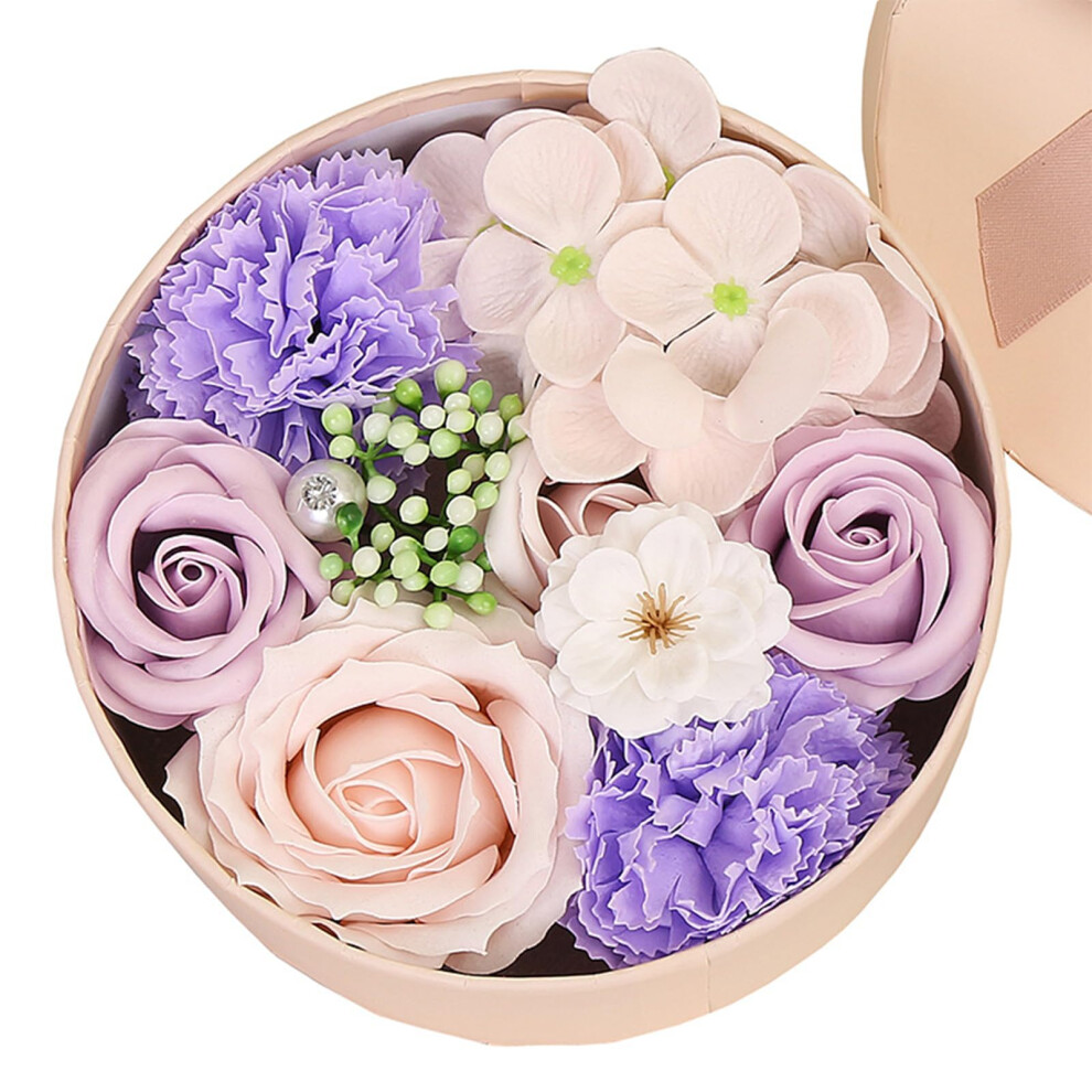 Soap Flowers Gift Box with Fragrant Rose Soap Petals for Women, Mother's Day and Valentines