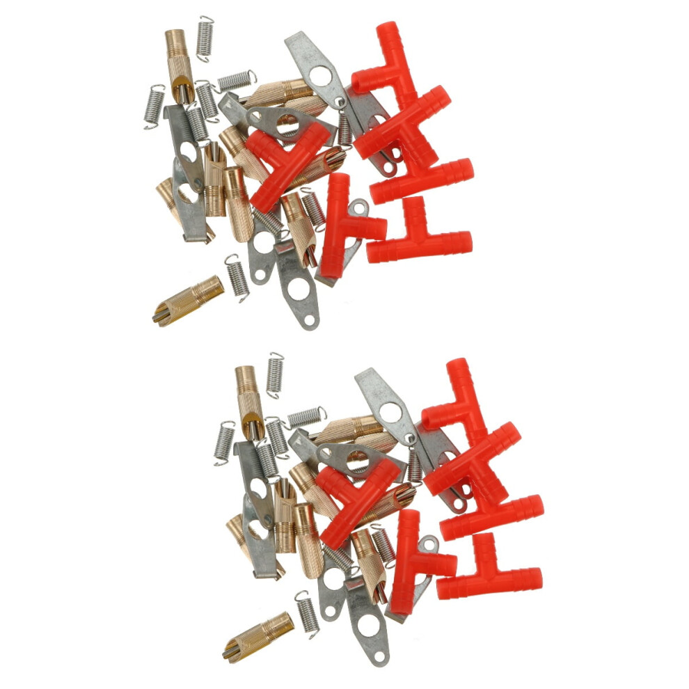 20 Pcs Rabbit Drinking Fountain Pig Drinker Waterer Nipples Automatic Plastic Red 9048212718840