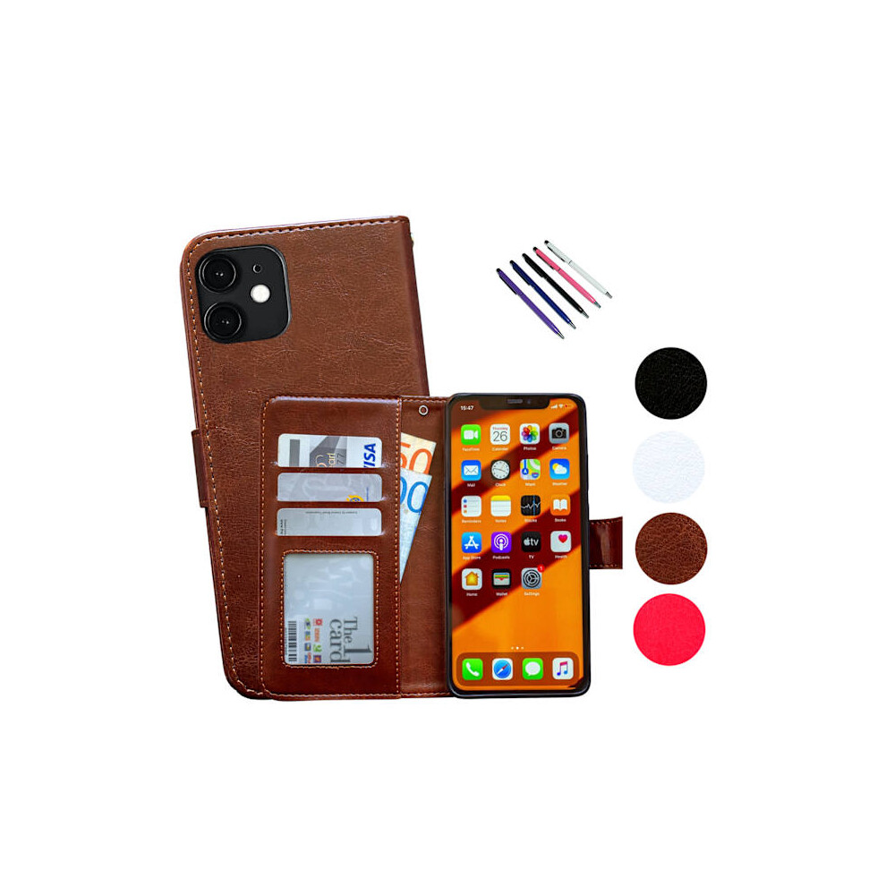 Compatible With Iphone 11 - Leather Case / Protection Brown 9048212719847