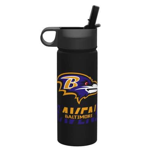 Ravens Sports Μονωμένο μπουκάλι νερού από ανοξείδωτο ατσάλι 18oz, φορητό, αδιάβροχο 1