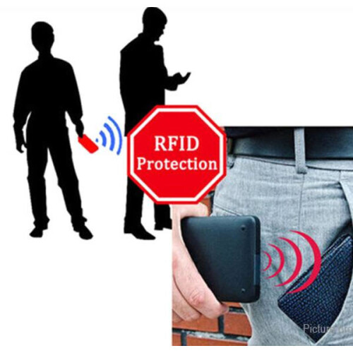Θήκη για κάρτες πορτοφολιών με θήκες αλουμινίου RFID Secure Protection Red 1