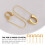 Lot de 15 épingles à broche de sûreté réutilisables pour pulls et loisirs créatifs. 5