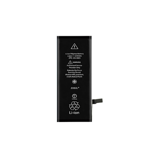 Batterie compatible avec iPhone 6s, noire, taille unique