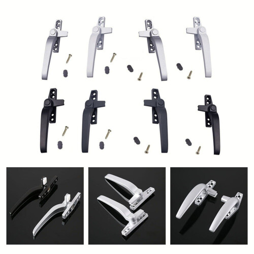 Zinc Alloy Door Handle With Lock For Window Handle Old-Fashioned Lock 2