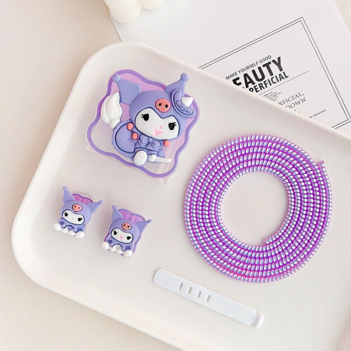 Miniso Sanrio5Pcs Σετ Προστατευτικών Καλωδίων για Συμβατότητα με Xiaomi Θήκη Γρήγορου