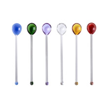 Lot de 6 bâtonnets mélangeurs professionnels pour bar (couleurs assorties)