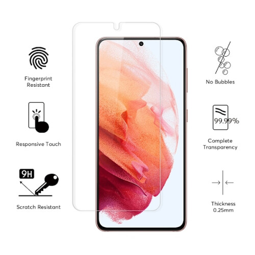 Compatible con Samsung Galaxy S23 - Protector de pantalla de vidrio templado 2