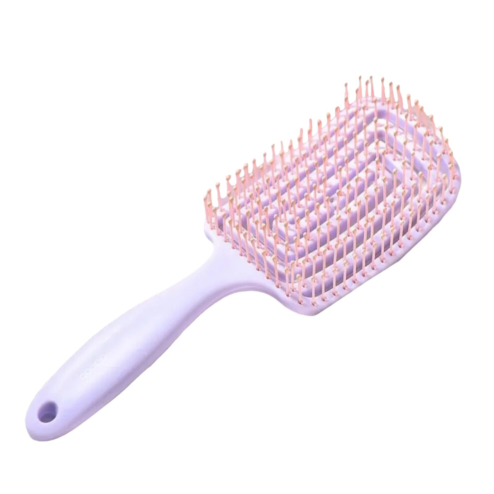 Detangling Hair Brush with Curved Vent Design for Blow Drying, Gentle Scalp Massage, Travel Friendly