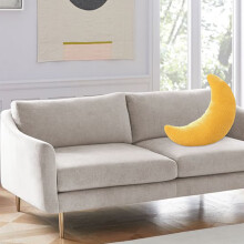Txmfgh Pernă de pluș geometrică Yellow3D - Decor moale din poliester, adaugă distracție și confort în sufragerie și dormitor