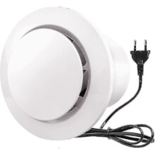 100 mm luchtafzuiger 130 m³/u 20 W met terugslagklep, krachtige afzuigventilator voor badkamer, keuken, kas, tent (4 inch)
