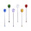 6 τεμάχια Swizzle Sticks Επαγγελματικά Οικιακά Swizzle Sticks Μπαρ (Ποικιλία Χρωμάτων) 4