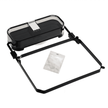 Afzuigfilter voor gootsteen, afvoergoot, filtermand met 50 mesh filterzakken, afneembaar filterrek voor keukengootsteen, B