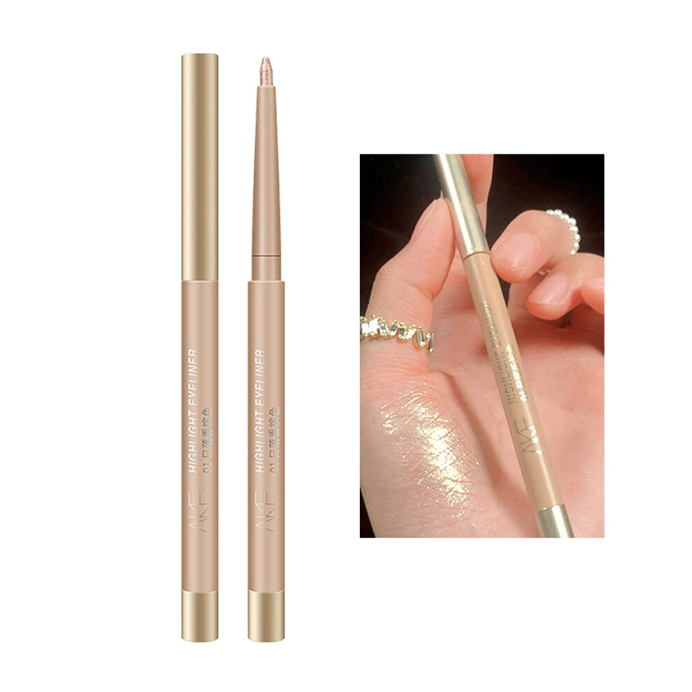 Gold Waterproof Highlighter Eyeliner Pen Longlasting Smooth Eye Makeup Tool For Multiuse