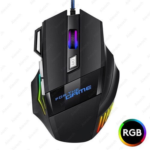 Ποντίκι παιχνιδιών Esports 3200DPI7Keys Ποντίκι παιχνιδιών RGB με οπίσθιο φωτισμό