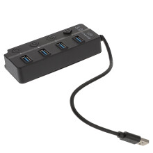 USB-hub uitbreidingsadapter met 4 poorten, USB 3.0-splitter, computeraccessoire