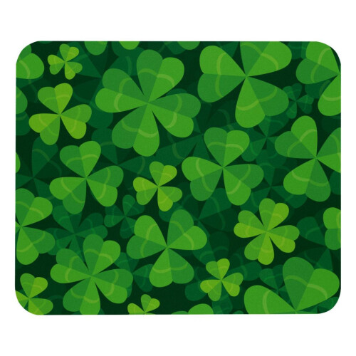 Mouse Pad Clover Leaves με αντιολισθητική βάση από καουτσούκ, τετράγωνο υπόστρωμα 8,3'' x 9,8''