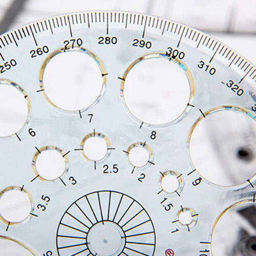 360 Degree Protractor Protractor Measuring Tool for Angle Measurement Making Circles School Student Classroom 10 Pack 1