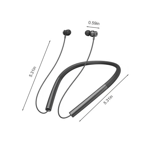 Ασύρματα ακουστικά RnemiTe-amo Bluetooth 5.2 με ζώνη λαιμού και μικρόφωνο, εξαιρετικά 2