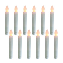 Conjunto de 12 velas de Natal para decoração de casamento, velas sem chama, luzes de LED, velas de LED.