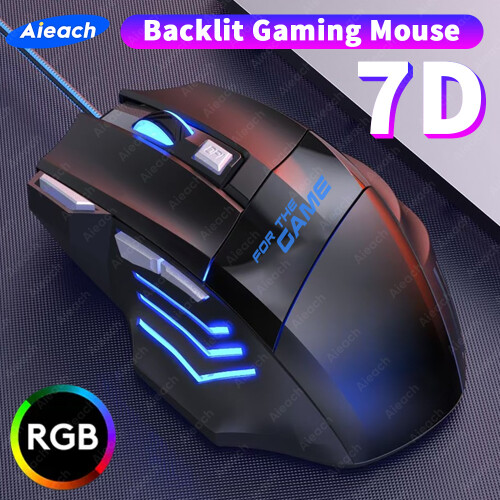 Ποντίκι παιχνιδιών Esports 3200DPI7Keys Ποντίκι παιχνιδιών RGB με οπίσθιο φωτισμό 1