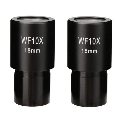 2PCS WF10X Προσοφθάλμιο Βιολογικό Μικροσκόπιο Ευρυγώνιου Πεδίου Οπτικός Φακός