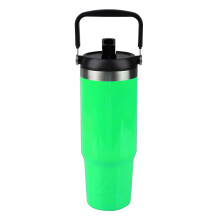 Bicchiere termico girevole Ozark Trail da 30 oz in acciaio inossidabile, verde neon