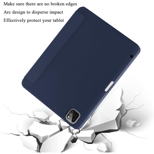 Capa compatível com iPad Pro de 11 polegadas (4ª/3ª/2ª geração) 2022/2021/2020 com suporte para Apple Pencil [Compatível com Apple Pencil de 1
