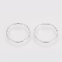 Anello di collegamento in acciaio inox 304, colore acciaio inox, 12x0,8~1mm