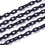 Correntes de cabo de plástico ABS com 100 fios, formato oval, cores sortidas, 13,5~14x8x2mm, 14,9 polegadas~15,35 polegadas (38~39cm)/fio 2