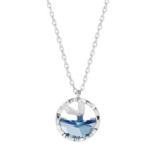 Tarmeek Necklaces for Women, Mermaid Tears Clavicle Necklace, Ocean Blue Crystal Pendant, Valentine's Day Gifts, Compatible with Couples Gifts for