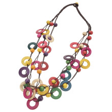 Changmusheng Boho Necklaces Necklaces for Women Layered Bead Necklace Colorful Pendant Necklace Beachy Vibe Necklace Miss