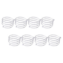 Porta-guardanapos dourados, 16 peças, estilo vintage, em metal. Suporte decorativo para guardanapos.