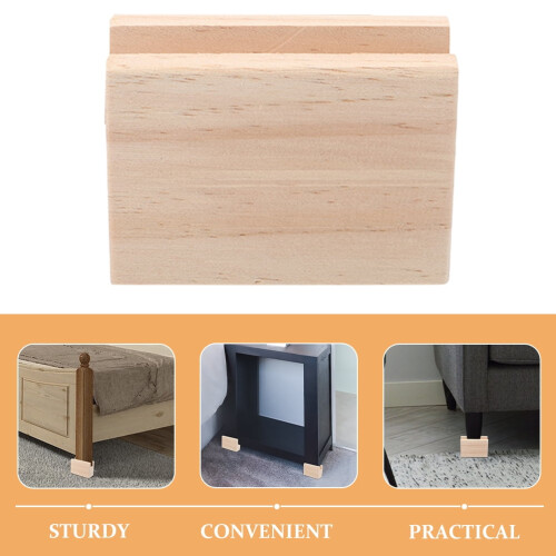 Conjunto de 2 Elevadores de Colchão, Blocos para Elevar Camas, Elevadores de Pés de Mesa, Elevadores de Móveis 1