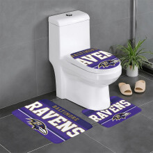 Zestaw dywaników łazienkowych Ravens Team3Piece, dywan antypoślizgowy do łazienki, 31,5 x 20 cali