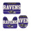 Ravens Team 3-teiliges Badezimmerteppich-Set, rutschfester Badezimmerteppich, 61 x 41 cm 4