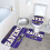Ravens Team 3-teiliges Badezimmerteppich-Set, rutschfester Badezimmerteppich, 61 x 41 cm 3