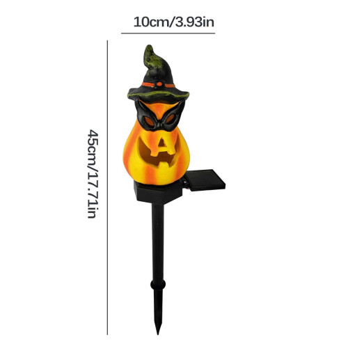 Fankiway Solar Εξωτερικός Κήπος Halloween -o'-lantern Ρητίνη Χειροτεχνίες Κήπου Διακόσμηση 2