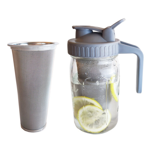 Cold Brew Filter,Cold Brew Coffee Filter,Jar Lid for Coffee Strainer Coffee Cold Brew Maker for 86mm Jars 2 1
