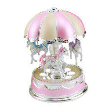XIUH Halloween-Sonderangebot! Karussell-Spieluhr als Weihnachts- oder Geburtstagsgeschenk (Pink)