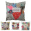 Almofada decorativa com frases sobre amizade, design retrô, patchwork e renda, ideal para quarto, sala de estar e sofá. Presente perfeito com 2