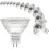 Λάμπα Mr16Spot, Λάμπα 12v20w, Λάμπα Gu5.3 με ρύθμιση φωτεινότητας, Λαμπτήρες αλογόνου 2 1