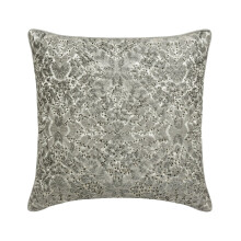 Fețe de pernă decorative HomeCentric, gri, 35x35 cm, pachet de 2, huse de pernă texturate cu broderie jacquard pentru canapea, stil modern
