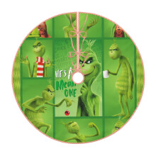 Weihnachtsbaumdecke „Der Grinch“, Weihnachtsfeier-Weihnachtsdekoration, weiche Baumunterlage für Weihnachtsschmuck (48 Zoll)