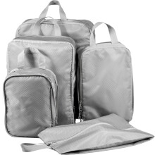 Ensemble de 5 cubes de rangement ultralégers à compression, sacs de voyage étanches pour valise - 4 cubes de rangement + 1 sac à chaussures