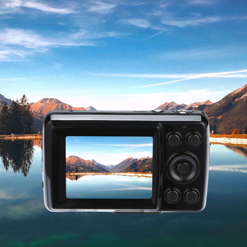 Jacenvly Ψηφιακή βιντεοκάμερα HD 16MP με ζουμ 4X, Φορητή κάμερα Vlog 720P, συμβατή με αξεσουάρ,